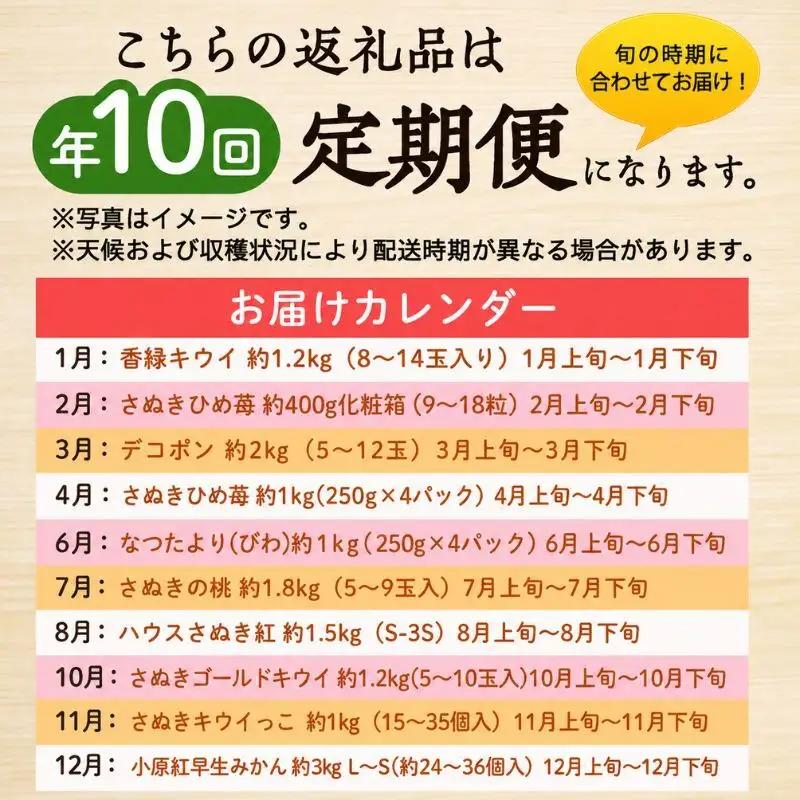 「生活応援企画！」讃岐のフルーツ定期便（全10回）