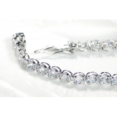 ふるさと納税 昭和町 【3.0ct】pt900ダイヤモンド テニス ブレスレット 18cm |  | 01