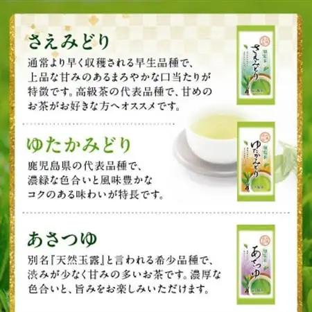 6種を味わえる!知覧茶飲み比べセット【1186201】
