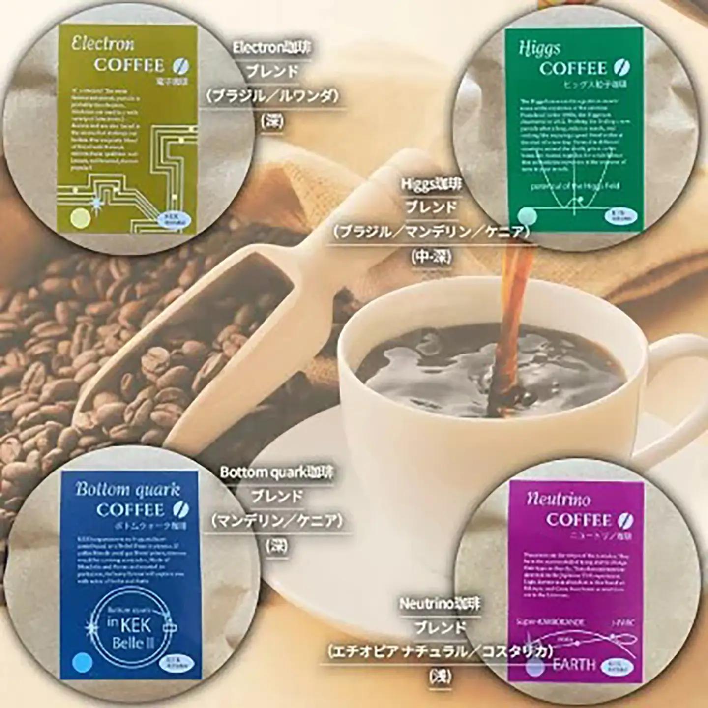 コーヒー豆 KEK素粒子珈琲 中細挽き 100g×4種 計400g コーヒー