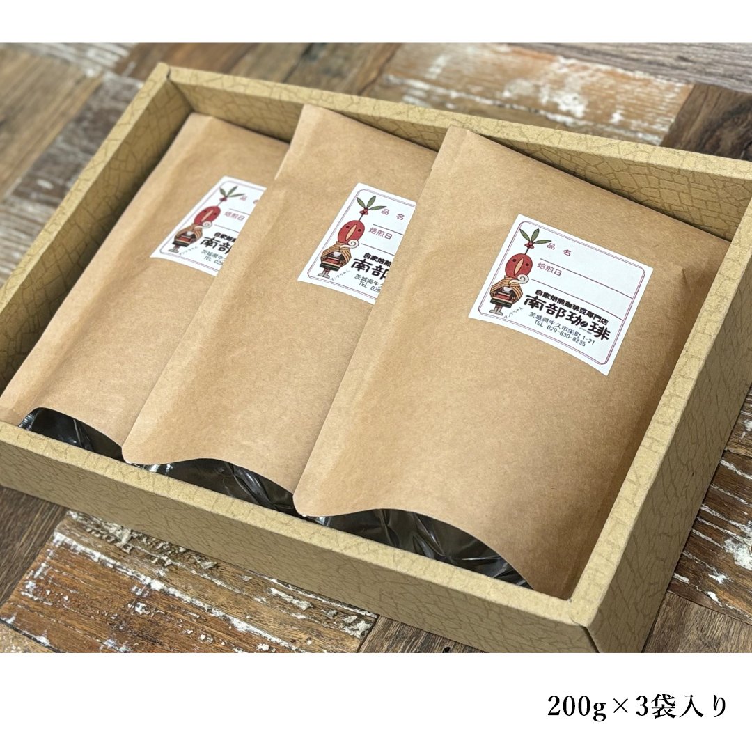 【 定期便 全3回 隔月 お届け 】 南部珈琲 ブレンド  200g × 3袋 計9点 コーヒー豆 コーヒー ブレンド 焙煎 人気 新鮮 定期便 頒布会
