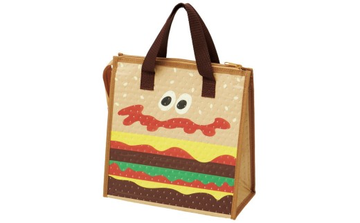 不織布保冷バッグ バーガーコンクス ＜スケーター skater＞FBC1_4973307528705 不織布 ランチバッグ 保冷 保温 アルミ 弁当箱入れ 弁当袋 手提げ 手提げ袋  バッグ ファスナー付き 内側アルミ蒸着仕様 バーガーコンクス BURGER CONX 男の子 女の子 奈良県 奈良市 なら 4-133