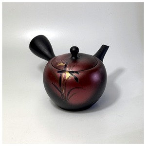 昭萠　16号黒泥丸形紫蘭急須　6-483｜陶器 やきもの 焼き物 手作り 職人 昭萌窯 丸よ小泉 愛知県 常滑市