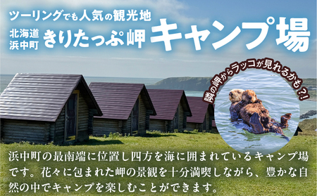 【返礼品なし】浜中町『きりたっぷ岬キャンプ場』10,000円　応援支援寄附_H0028-006