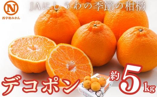 
E08-8.ＪＡにしうわの季節の柑橘（デコポン 約5kg 化粧箱）
