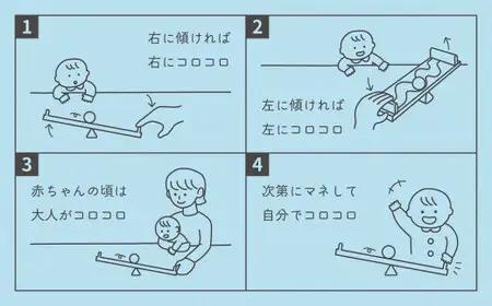 【知育玩具】コロコロシーソー／トリセット 030-021-B