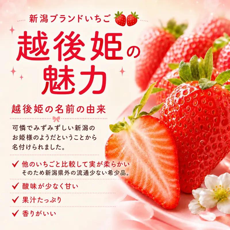 【先行予約｜2027年5月上旬より出荷開始】いちご 大粒 カラダよろこぶ 越後姫 約400g×1パック (9～15粒入り) 定植後化学農薬不使用 イチゴ 苺 渡辺農園 上越市 新潟県