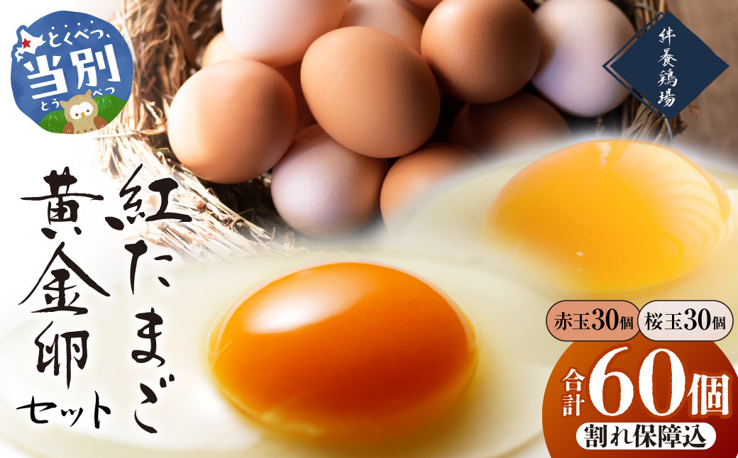 紅たまごと黄金卵 各30個セット_tb62-003