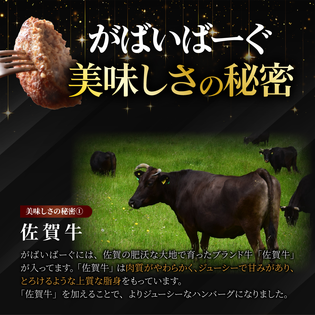 老舗55年【佐賀牛入】黒毛和牛ハンバーグ がばいばーぐ 12個（1.68kg）【焼くだけ】B-1086_イメージ3