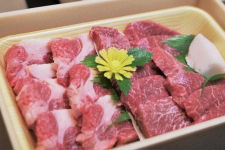 【和灯】『黒田庄和牛』焼肉用お届けセット（肩ロース、モモ肉３００ｇ） 18-10