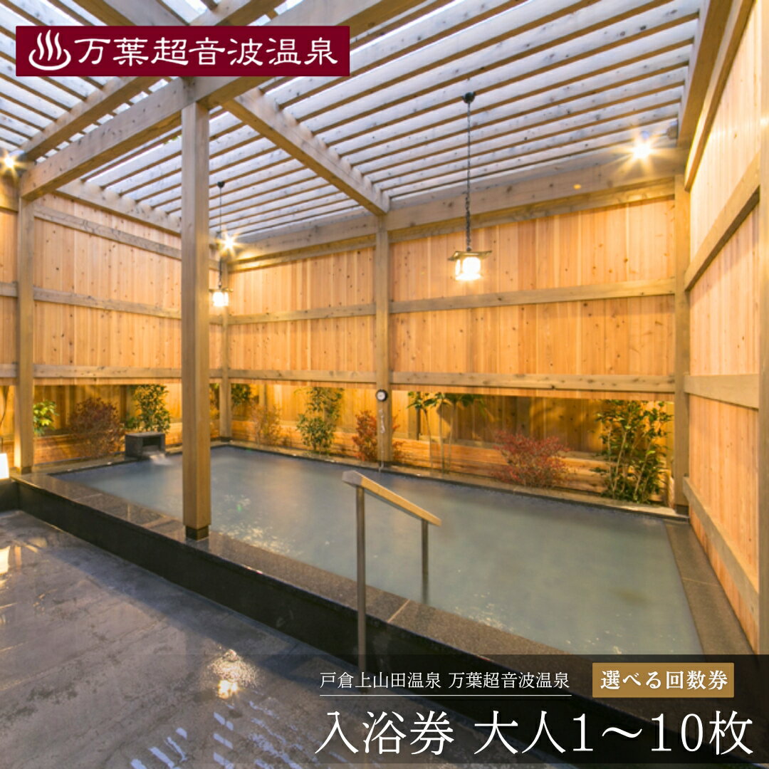【ふるさと納税】万葉超音波温泉 入浴券(大人1枚/10枚) | 温泉 旅行 体験 温泉旅行 千曲市 長野県産 信州