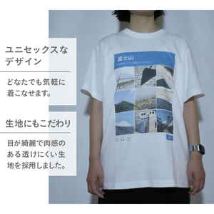 Tシャツ 半袖 WHITE 日本語版 Ｌサイズ 綿100％ 「 OvO I`m Not AI Tee 」 ユニセックス カジュアル ファッション 白 ホワイト 富士山