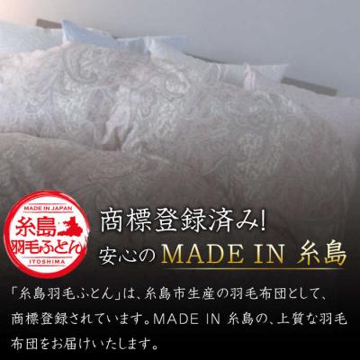 ふるさと納税 糸島市 ＼この冬届く!/【上級】【羽毛ふとん】ホワイトマザーグースダウン95%【ダブル】[AYM011] |  | 01