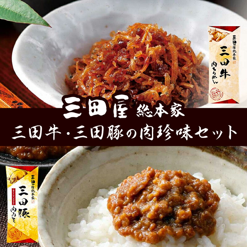 【ふるさと納税】佃煮 三田屋 三田牛 三田豚 肉珍味 詰め合わせ セット 三田屋総本家 三田 惣菜 おかず ごはんのお供 つくだに 豚 牛 豚肉 牛肉 お肉 肉 肉味噌 肉みそ ちりめん 三田屋ハム 三田ハム 三田屋本店 加工食品 兵庫県 夏 肉 お祝い　三田市[ 3d28bae570013 ]