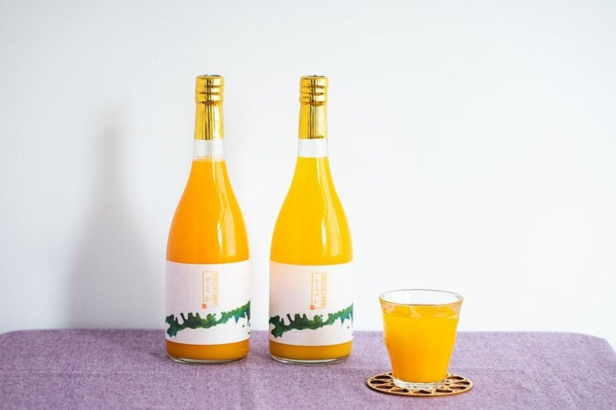 【愛媛県産】田縁農園の無添加100% せとか・甘平ジュース2本セット（720ml×2本/せとか1、甘平1） ストレート果汁100％ IKTA011