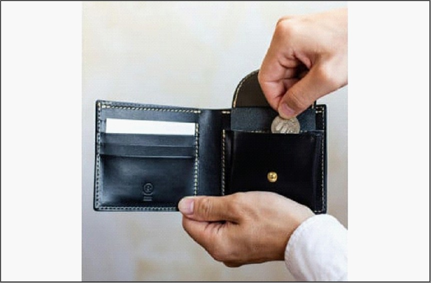 2つ折り財布【福岡市内製造】＜キャメル＞