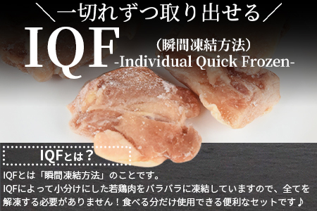 ＜宮崎県産若鶏肉IQF 5種セット 4.75kg＞翌月末迄に順次出荷【 若鶏 鶏肉 精肉 焼鳥用鶏肉 BBQ用鶏肉 バーベキュー用鶏肉 からあげ用鶏肉 シチュー用鶏肉 チキン南蛮用鶏肉 お弁当用鶏肉 