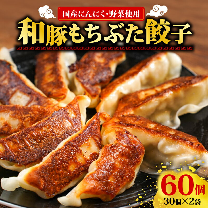 【ふるさと納税】 冷凍もちぶた餃子 30個入×2袋 【 冷凍 餃子 30個入 2袋 もちぶた 簡単 さとうファーム 焼くだけ I70 】