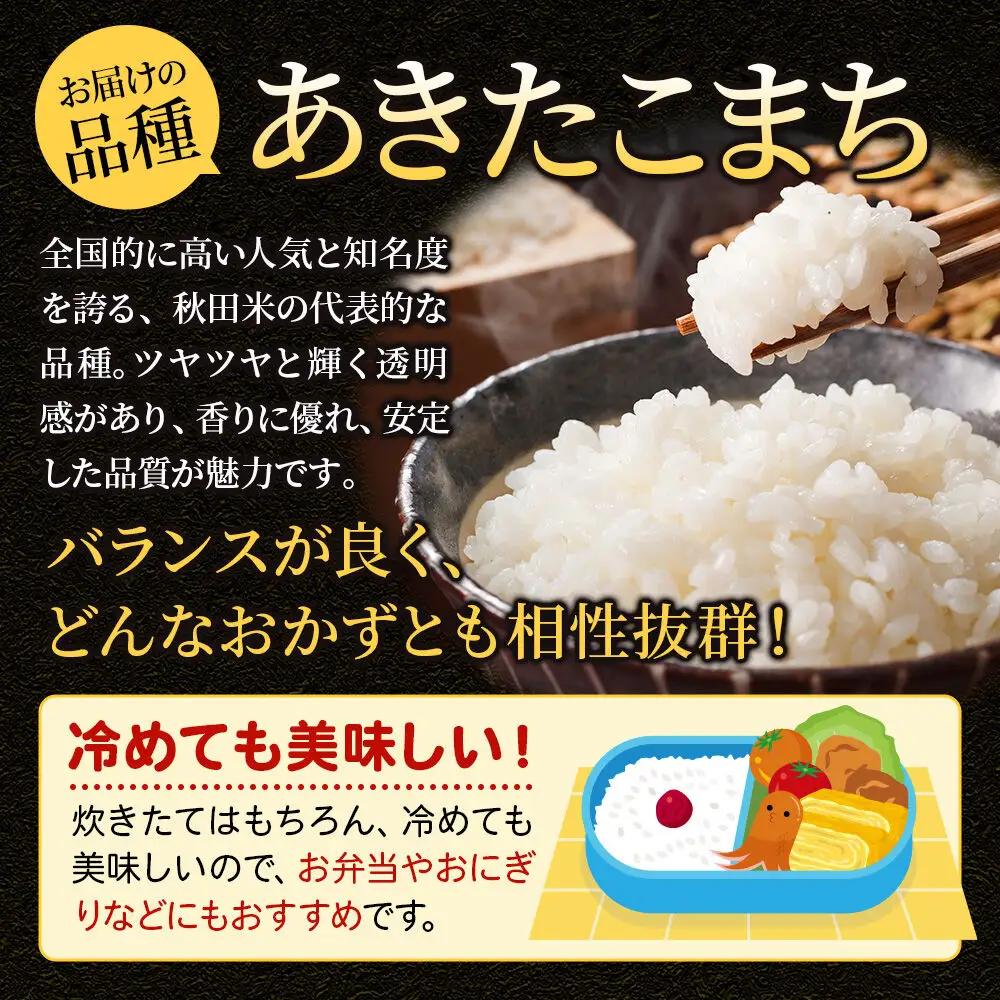 《令和8年産 新米受付》《定期便4ヶ月》あきたこまち【無洗米】米どころ秋田県大仙市産 あきたこまち5kg（5kg×1袋）