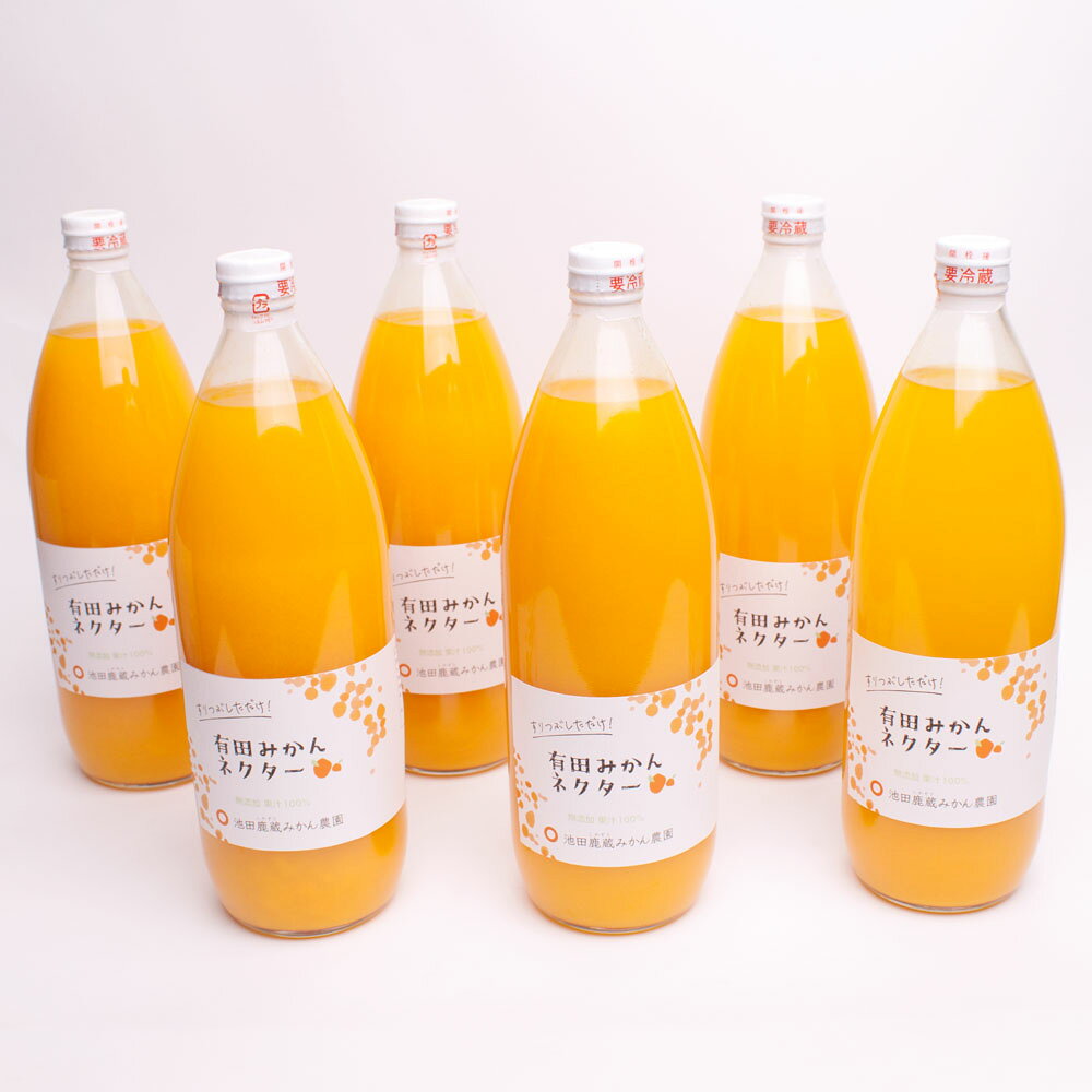 【ふるさと納税】 とろり みかんネクター 720ml×6本【 無添加 100% ストレートジュース 】【有田みかんジュース】