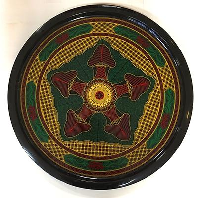 ふるさと納税 高松市 飾盆彩色キンマ塗　54cm(盆立付) |  | 01