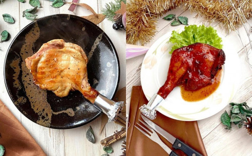 鳥取県産「鳥取のとり」ローストレッグ（バジル＆タレ） 4本セット