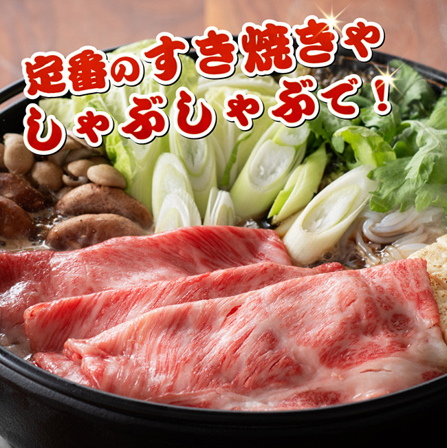 宮崎牛霜降りすきしゃぶ 700g (350g×2)　牛肉[E11121]
