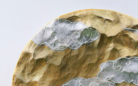 【有田焼】　金雲浮かぶ天の光彩プレート / 佐賀県 / 深海三龍堂[41APAD039]