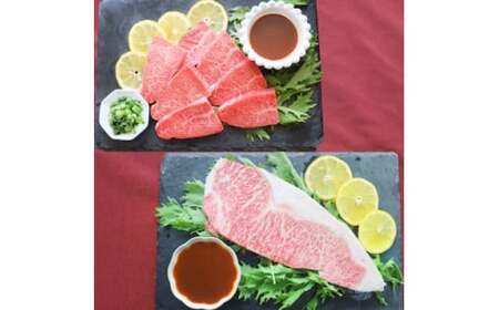 《ステーキ＆焼肉4種食べ比べ》A4・A5等級　黒毛和牛ロースステーキ＆カルビ焼肉セット　計960ｇ_mk146-125