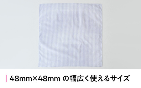 【ギフト対応・ラッピング済】 【播州織】 レディース用ハンカチ2枚セット B／ CHECK&STRIPE おしゃれ 綿素材 日本製 ハンカチ ギフトセット オリジナル 女性向け 雑貨 プレゼント