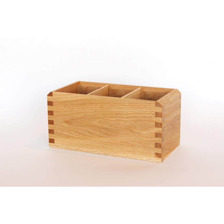 ＜オークヴィレッジ＞多用途ペン立て　ナチュラル