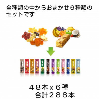 【ふるさと納税】SOYJOY　詰め合わせセット　おまかせ6種288本【1614202】