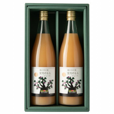 【ふるさと納税】「 龍の木の実 望月のもも 」望月農園の濃厚ももジュース2本セット【1459338】