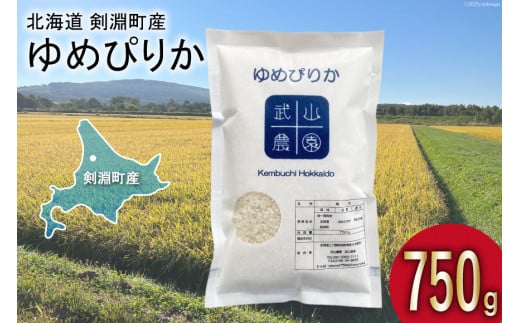 【北海道米の最高峰】 令和6年 米 ゆめぴりか 5合(750g)【郵便受けにお届け】[武山農園 北海道 剣淵町 14656131] 白米 精米 ご飯 ごはん コメ こめ 国産 