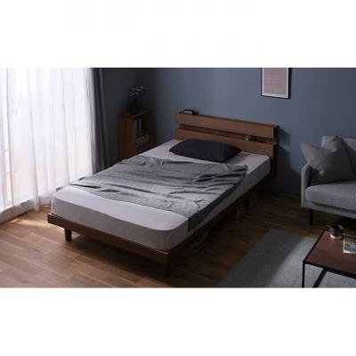 ふるさと納税 大河原町 すのこベッド ウォールナット SNBS-SD アイリスオーヤマ セミダブル[53752051] |  | 02