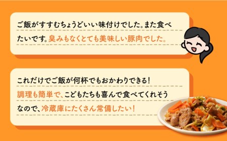 【全12回定期便】美豚ちゃん300g×3個  味付け 豚肉 SPFポーク 小分け 野菜炒め 五島市/長崎フードサービス [PEL010]