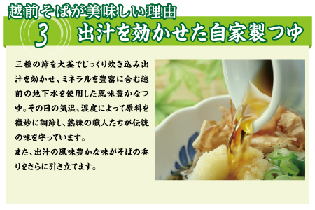 【定期便３回】創業90余年の武生製麺　三代目自慢の「越前そば10食」