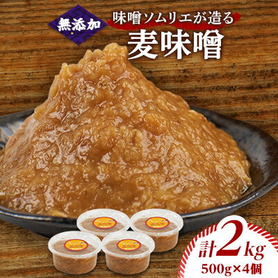 【ふるさと納税】味噌ソムリエが造る姫工房の麦味噌【1267628】