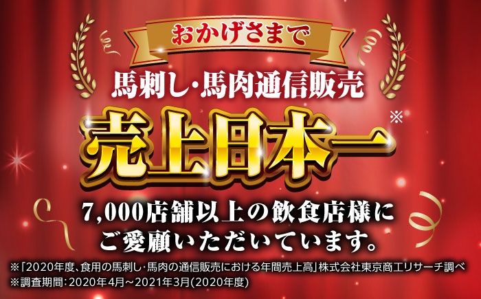 馬刺し 国産 赤身馬刺しセット 約250g