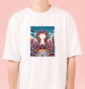 古墳Tシャツ「未来への扉」  サイズ：S