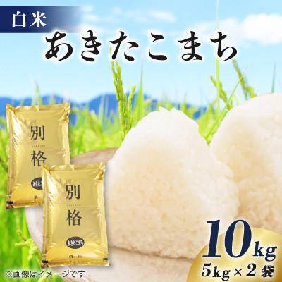 ふるさと納税 八郎潟町 【毎月定期便】あきたこまち 10kg(5kg×2袋) 【白米】全5回