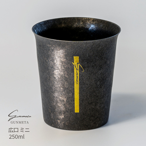 チタン二重タンブラー GUNMETA (広口ミニ) 250ml