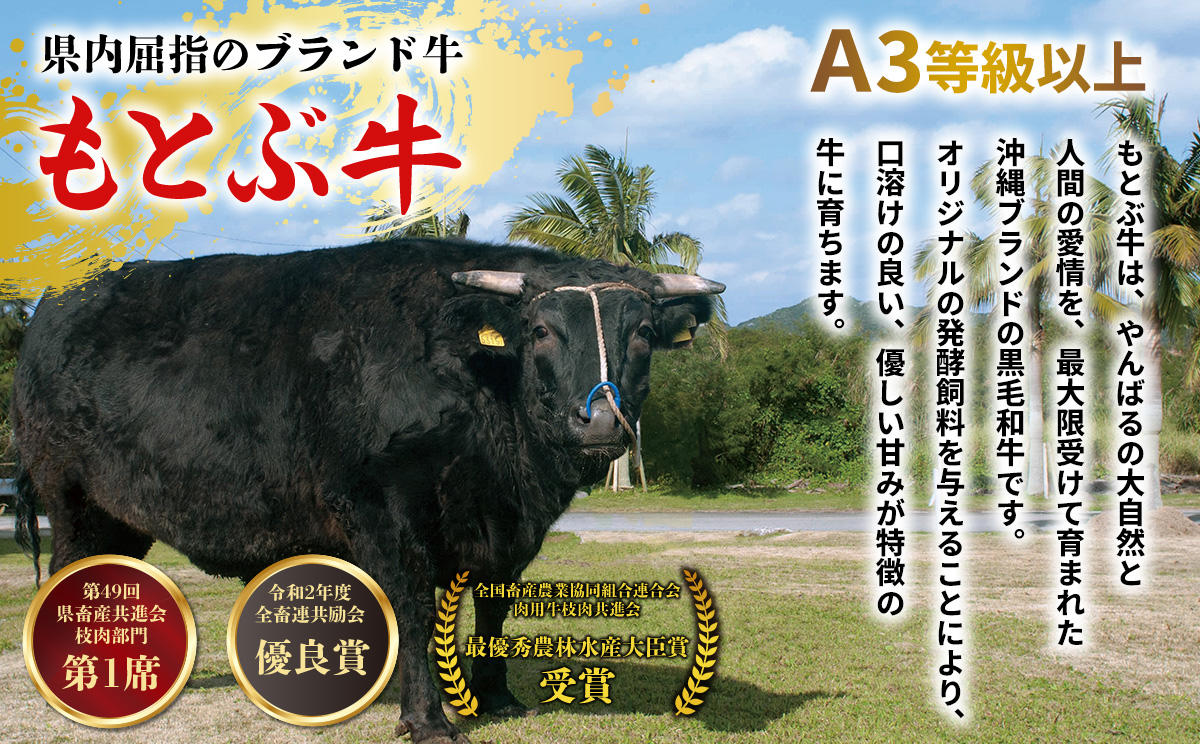 もとぶ牛ロースステーキ(自宅用)400g 県産和牛 黒毛和牛 国産 牛肉 ステーキ肉 牛 ブランド 和牛 人気 オススメ おすすめ グルメ 贅沢 200g 3等級以上 贈答用 美ら海 冷凍 沖縄 本部
