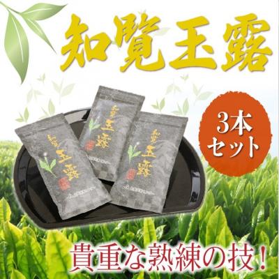 ふるさと納税 南九州市 貴重!知覧玉露3本セット