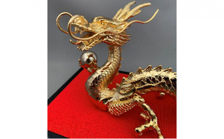 ［高岡銅器］ 龍 曙 金メッキ インテリア 工芸品 装飾品 民芸品 伝統技術  FAD-1238