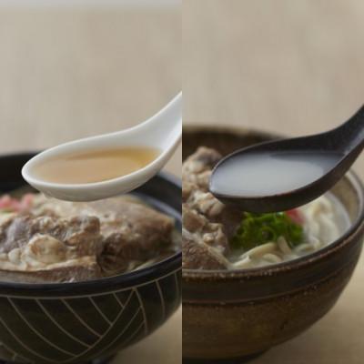 ふるさと納税 与那原町 【沖縄そば金太郎】軟骨ソーキそば 4食セット(とんこつ2食・かつお2食) |  | 01