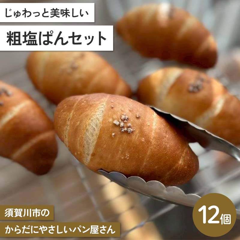 【ふるさと納税】じゅわっと美味しい 粗塩ぱんセット 計12個セット 古代小麦 食物繊維 スペルト小麦 朝食 昼食 ランチ 軽食 おやつ 食品 F7X-0789