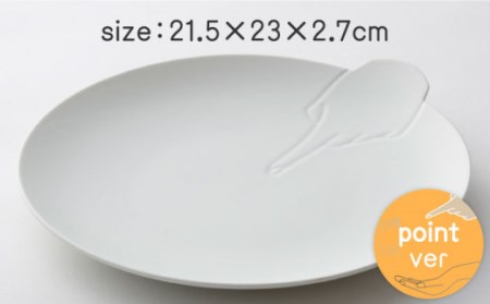 hands -point/scoop/pinch- プレート 3点set 【224porcelain】[NAU194] 肥前吉田焼 焼き物 やきもの 器 うつわ 皿 さら