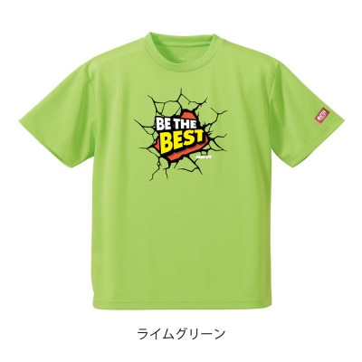 JTTA公認　卓球ユニフォーム【男女兼用(ドライ):Lサイズ】ビーザベスト　ライムグリーン【1659136】