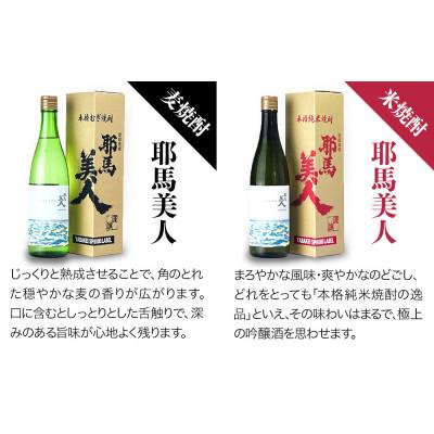 ふるさと納税 中津市 米焼酎・麦焼酎　耶馬美人25度　1,800ml×各2本 |  | 01